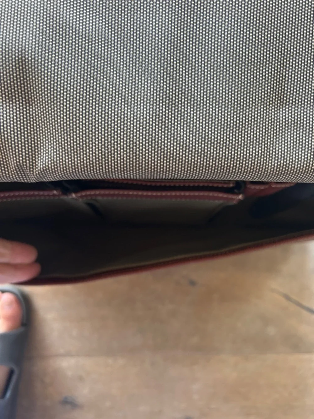 Men's Brown Leather Sleeve - Elegant Pebbled Finish